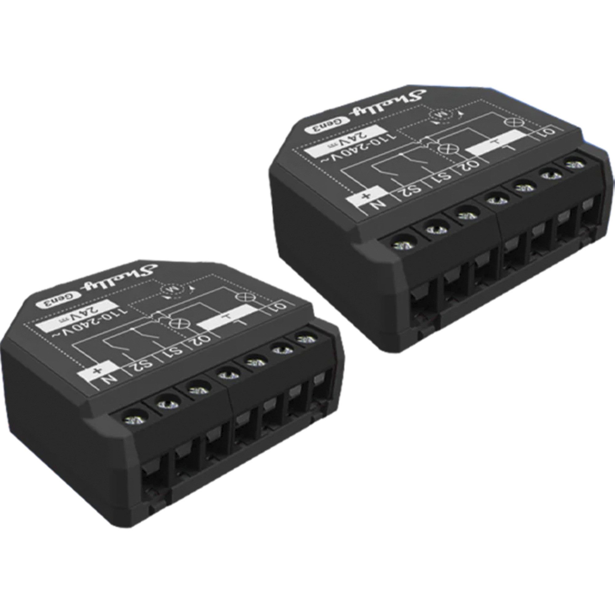 Shelly 2PM Gen3, Relais, (2 Kanäle, 2er Pack) Smart-Home-Zubehör