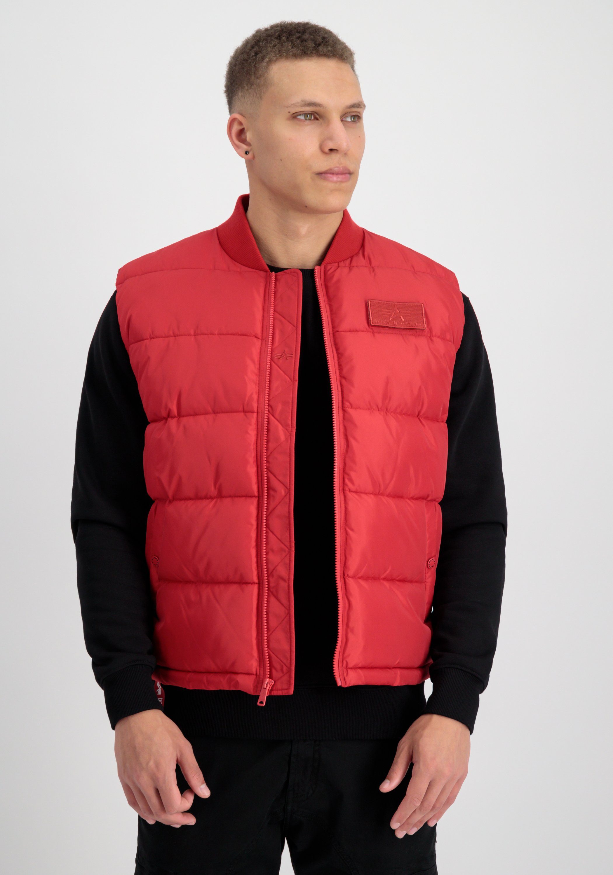 LW Puffer Vests Blouson Men Industries mars Vest Industries red Alpha - Alpha