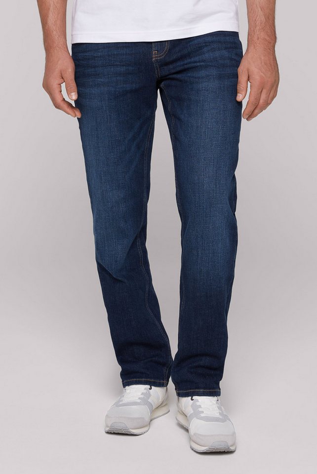 CAMP DAVID Regular-fit-Jeans mit hoher Leibhöhe, Gerades Bein