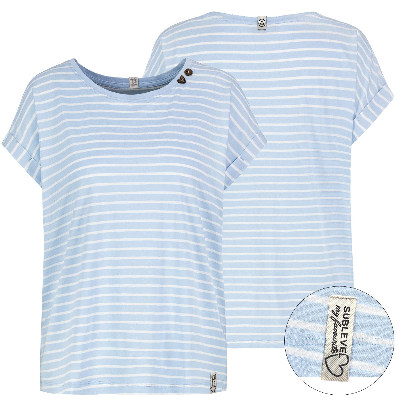 SUBLEVEL Kurzarmshirt Eight2nine Damen T-Shirt kurz günstig online kaufen