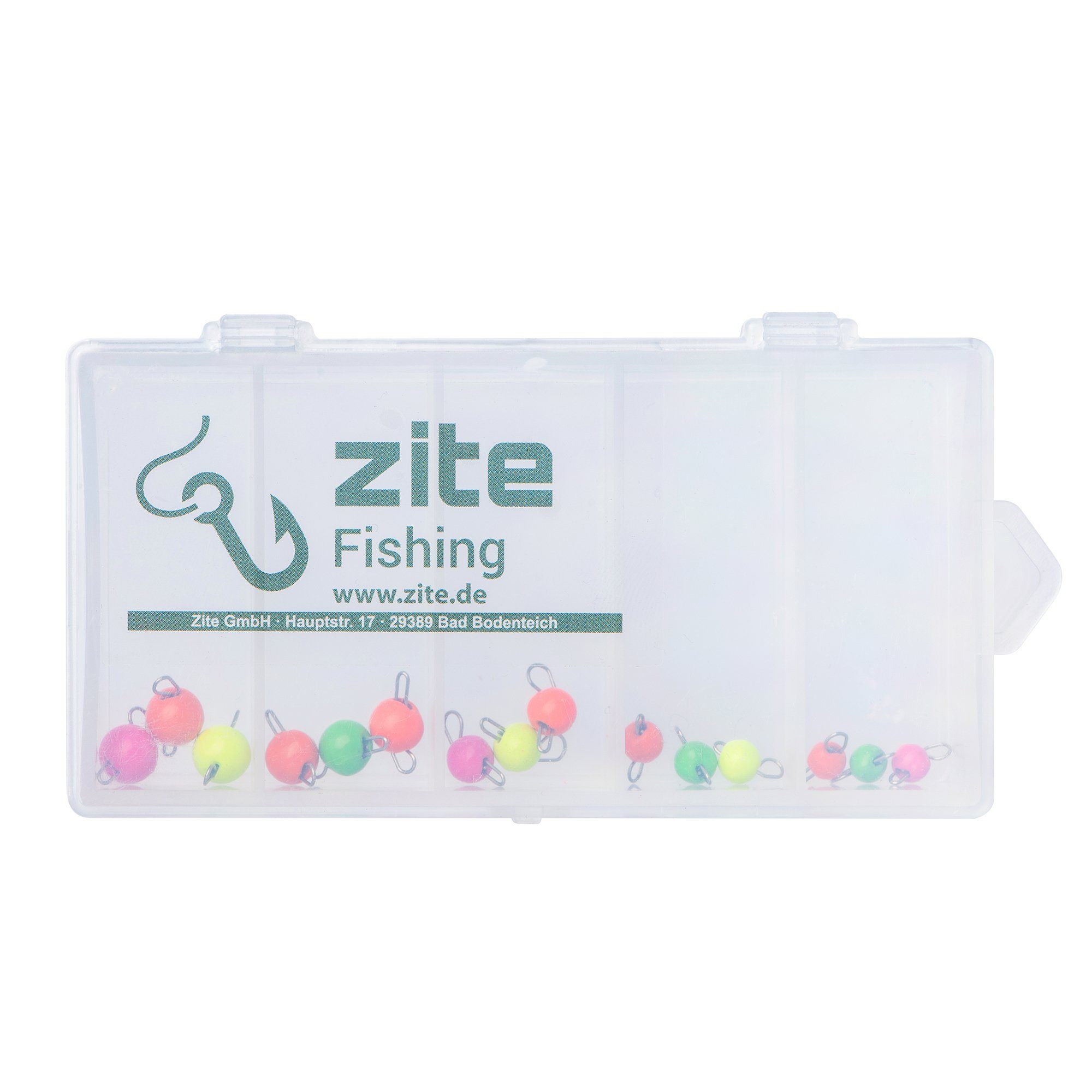 Zite Angelgewicht Tungsten 15 Minigewichte 0,5-2g in Stück Cheburashka Jig-Set Box