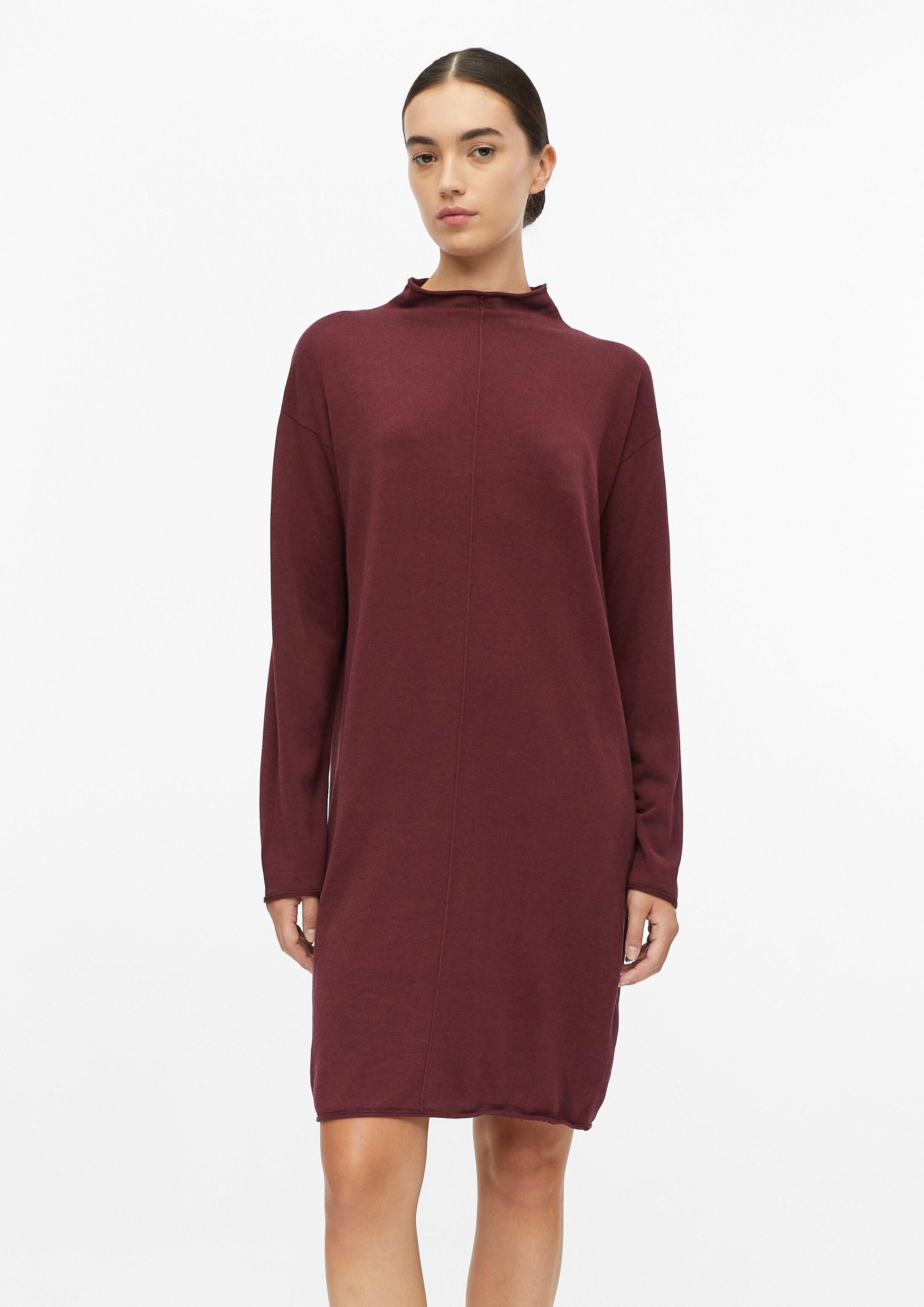 s.Oliver Midikleid Kleid Feinstrick-Kleid aus Viskosemix mit Rollsaum
