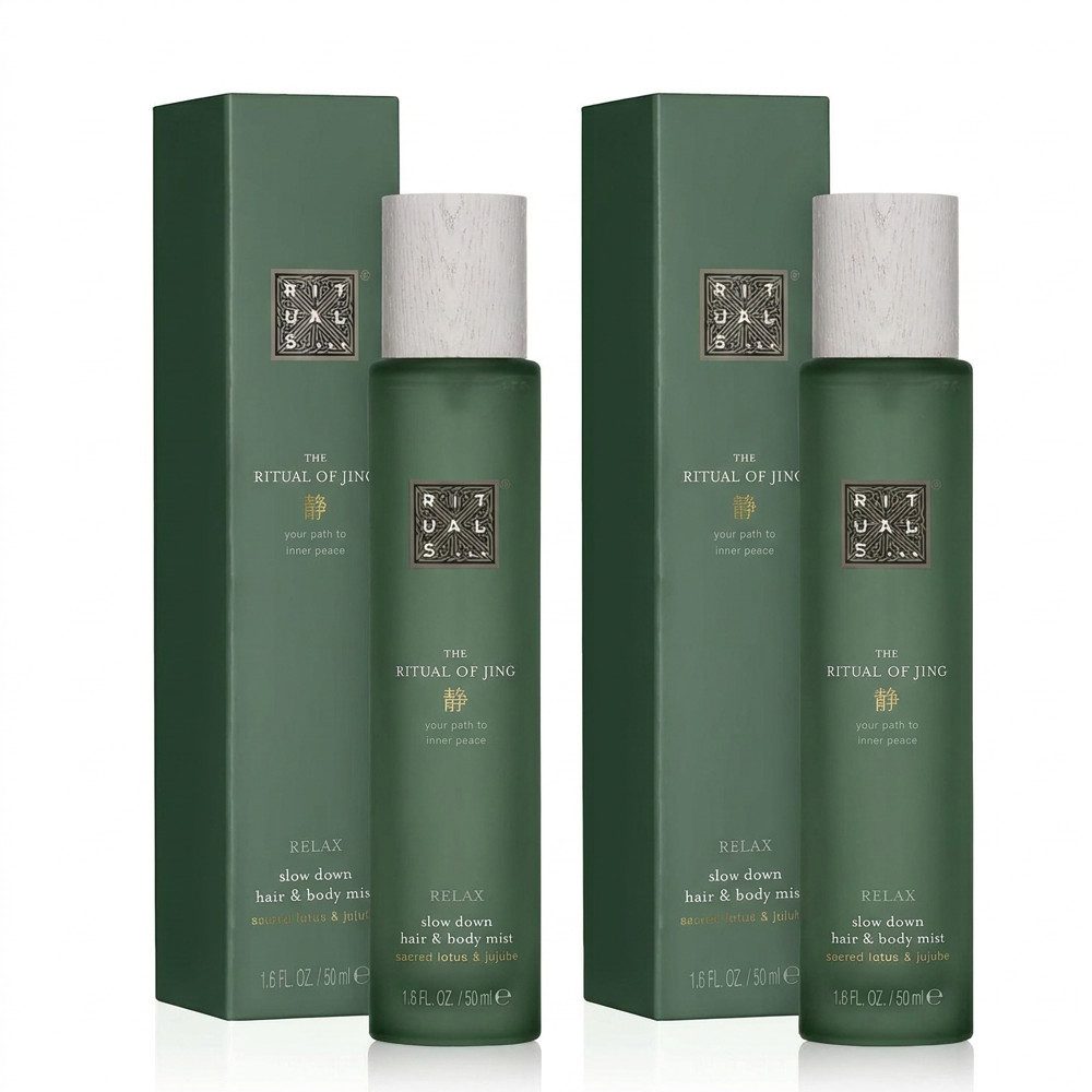 Rituals Gesichts- und Körperspray Rituals Jing Hair & Body Mist 2er Set, Praktisches 2er Set für entspannende Pflegerituale