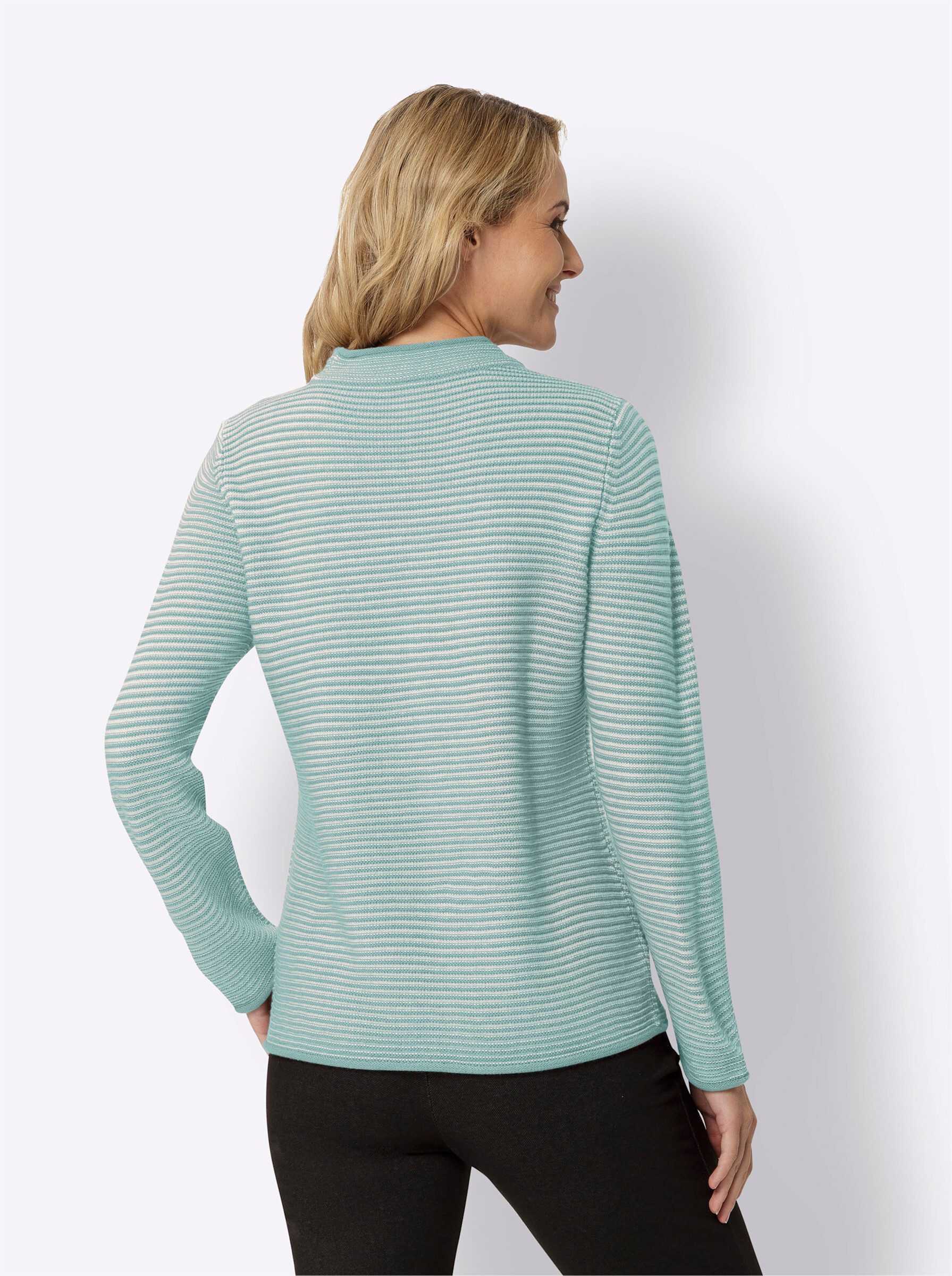 Sieh an! Strickpullover Stehkragenpullover . günstig online kaufen