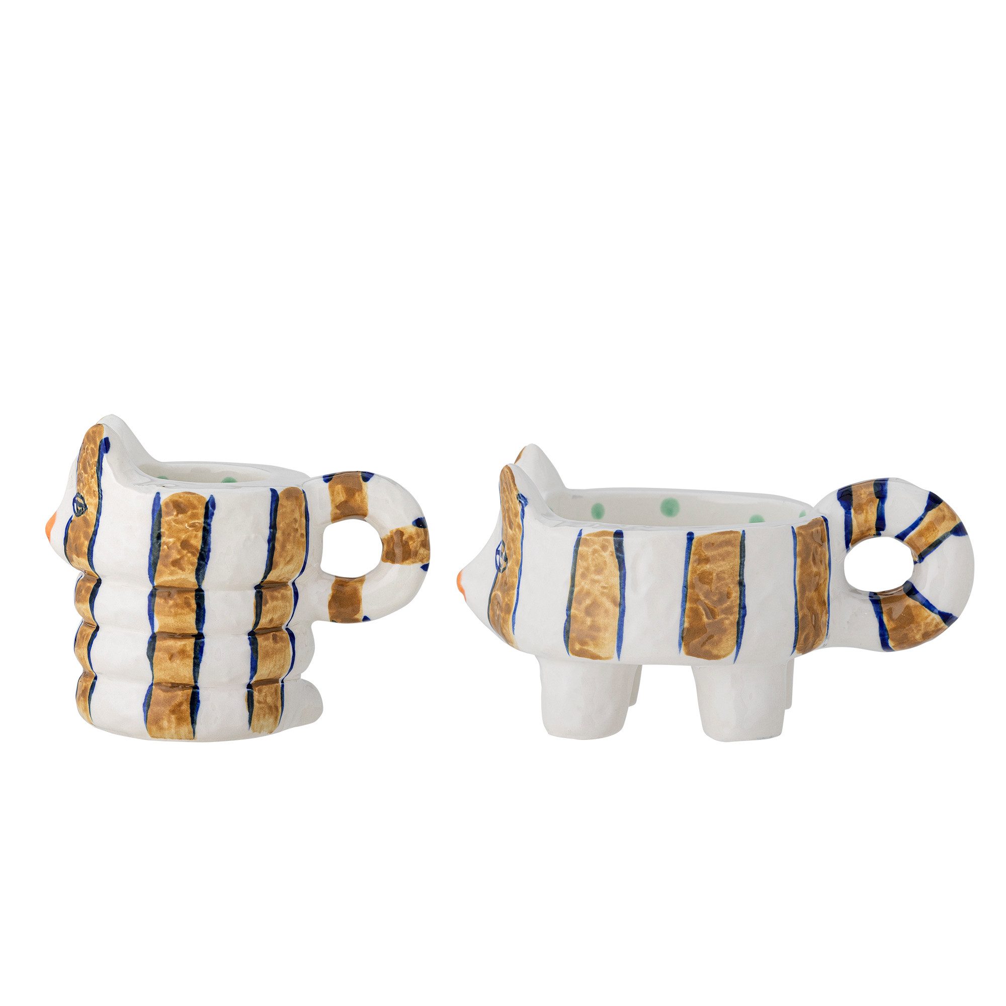 Kerzenständer Bloomingville Caty Kerzenhalter, Braun, 2er Set