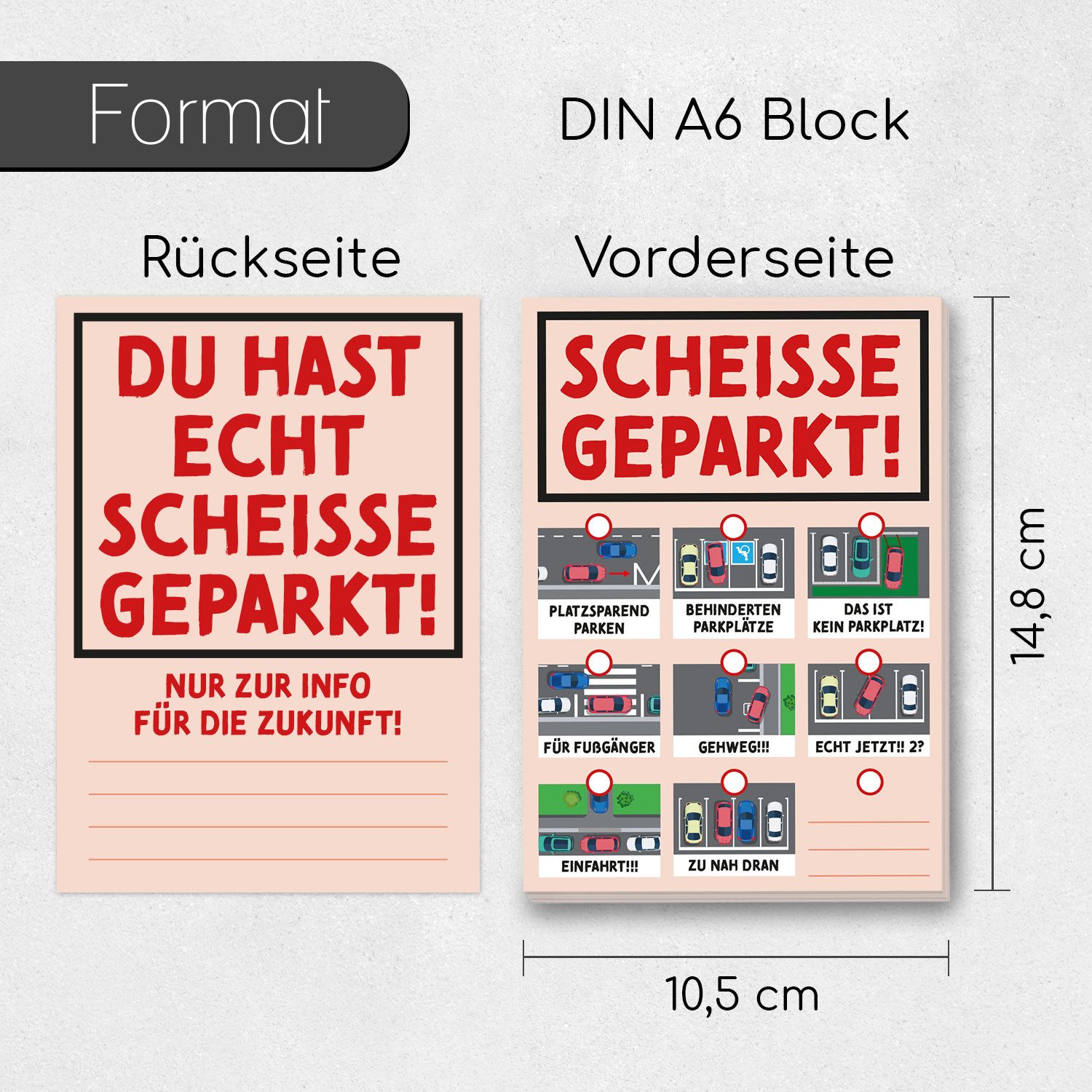 iSecur Notizblock Notizblock Scheiße geparkt!