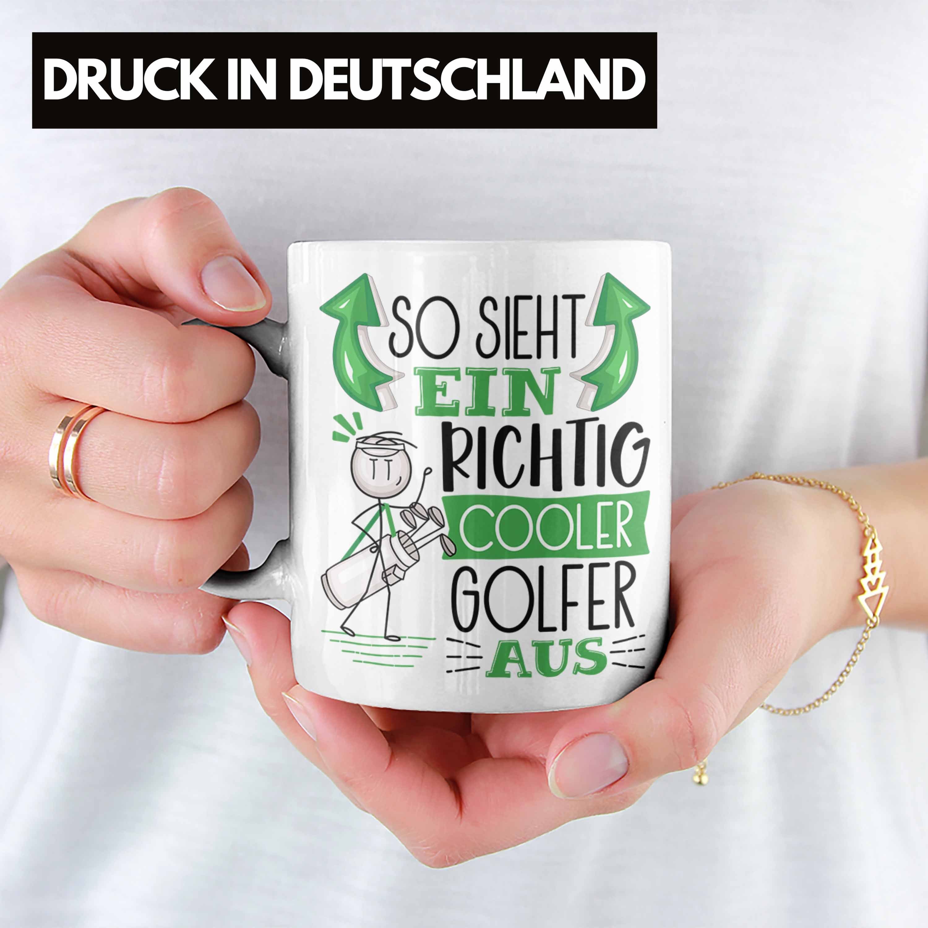 So Richtig Cooler Sieht Trendation Weiss Geschenk Golf-Spieler Golf-Spieler Tasse Ein Tasse