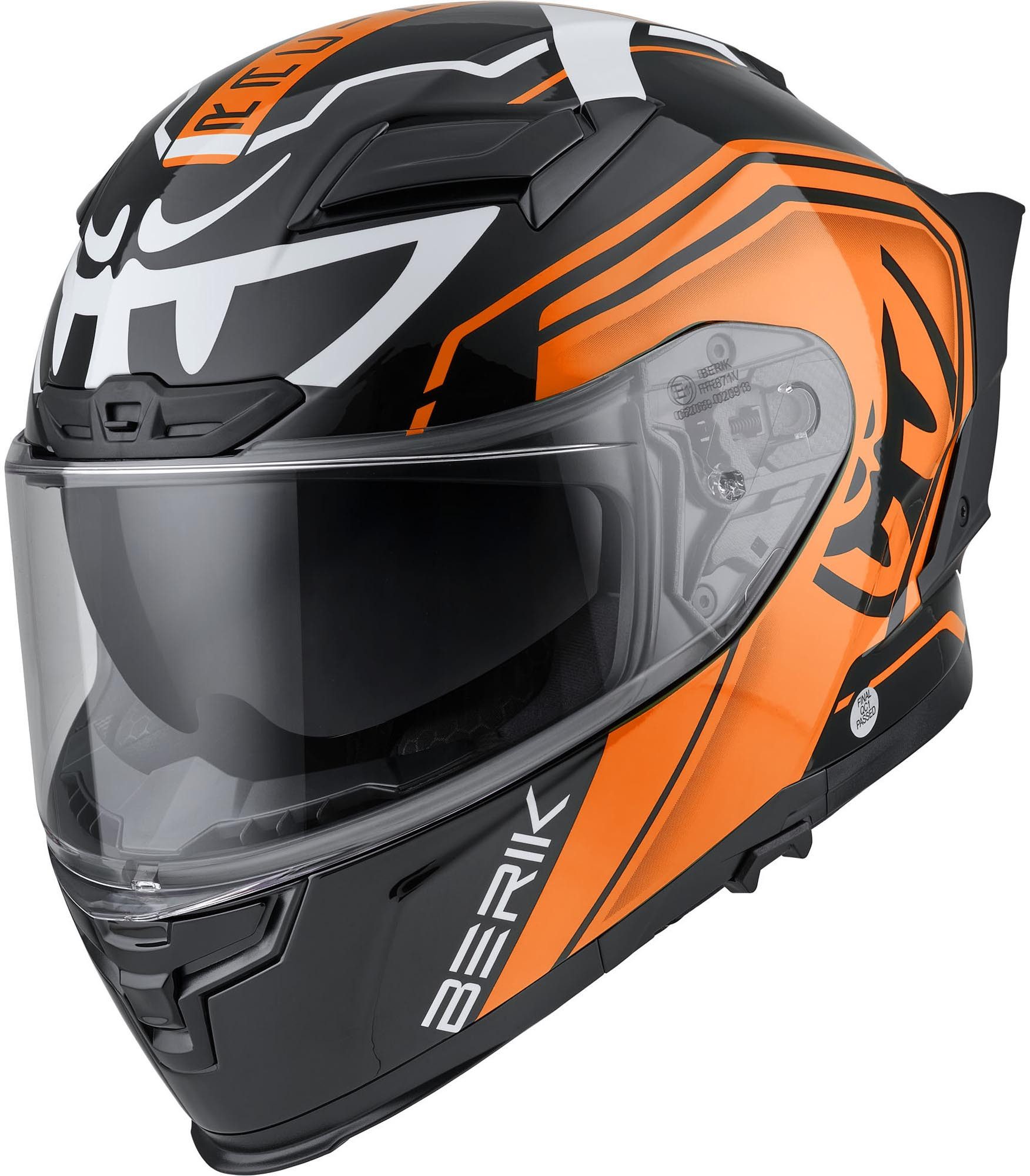 Berik Motorradhelm FF871 Mapuro Helm, Vorbereitet Für Kommunikationssystem,herausnehmbares Innenfutter