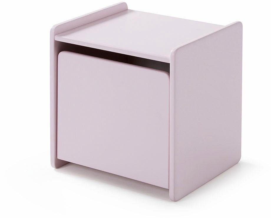 Vipack Nachtkonsole Kiddy, mit 1 Drehtür, dahinter ein großes Fach (B/H/T ca. 40x40x36cm, MDF lackiert, in verschiednen Farben erhältlich), MDF-Oberfläche