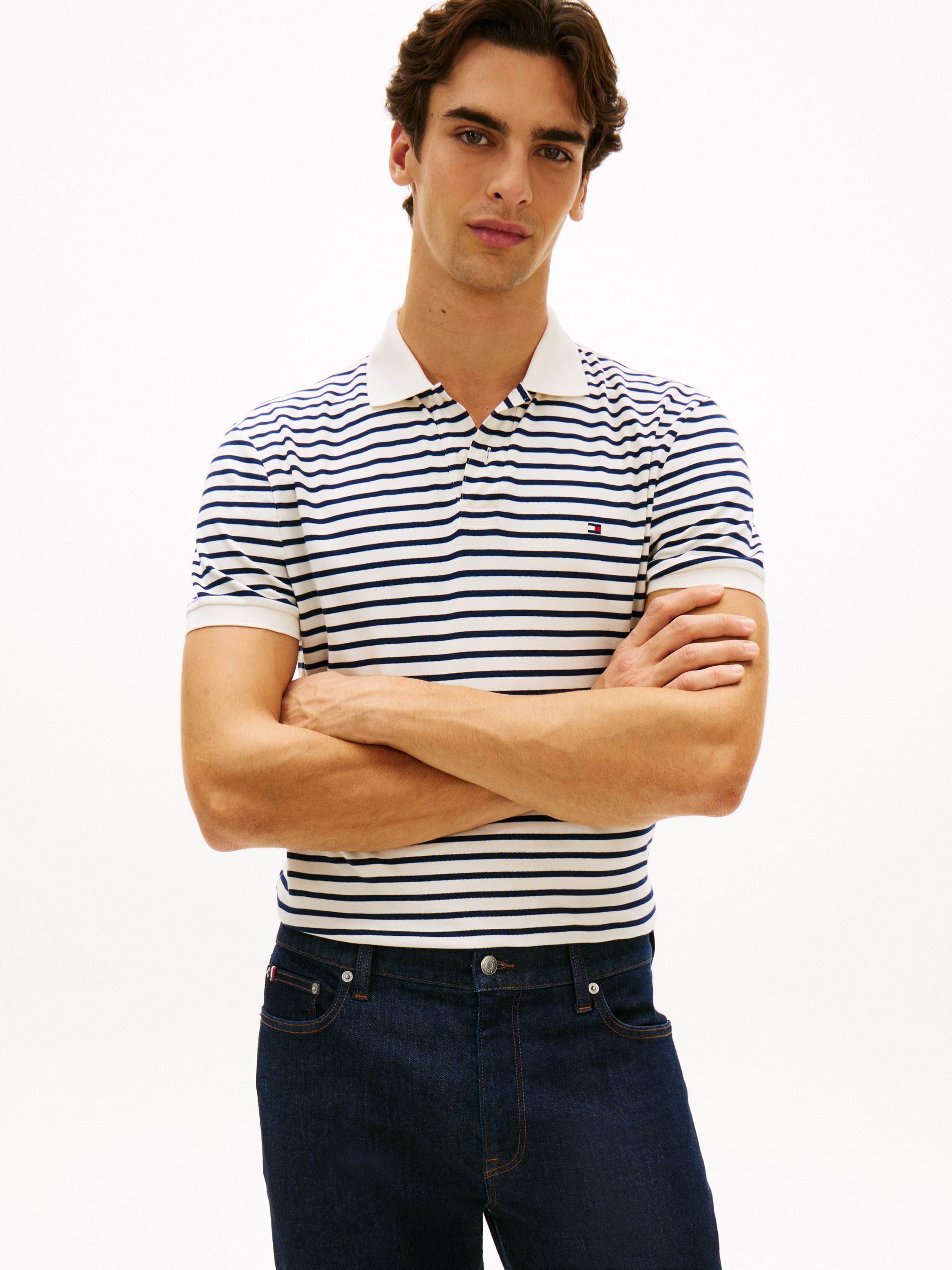 Tommy Hilfiger Poloshirt LIQUID COTTON REGULAR SEASONAL mit Logostickerei