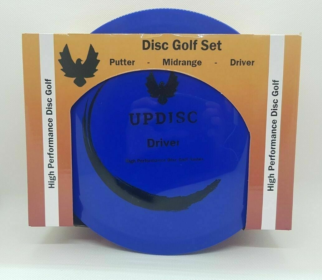 Tinisu Wurfscheibe Updisc Discgolf Set - PUTTER, MIDRANGE, DRIVER - High Performance (3-St)