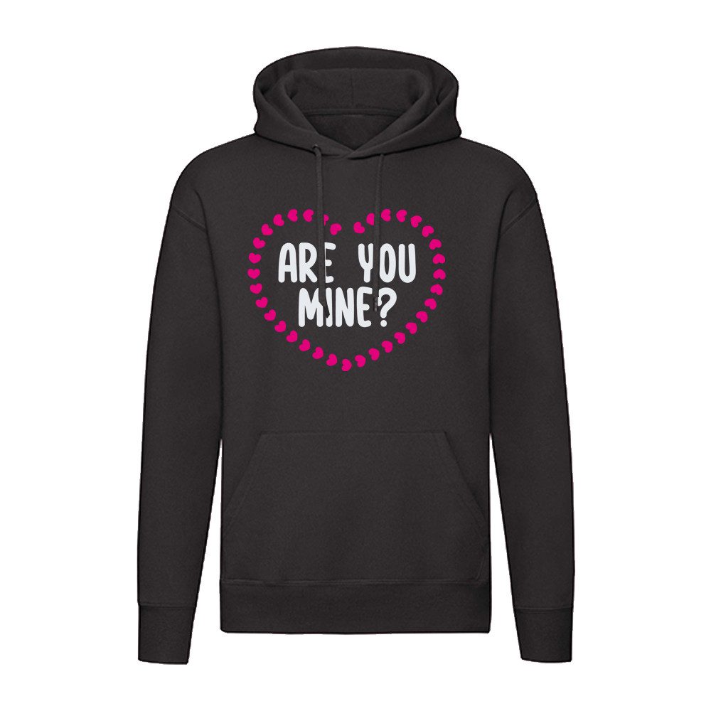 G-graphics Hoodie Are you mine? Unisex mit trendigem Frontprint mit Spruch / Sprüche