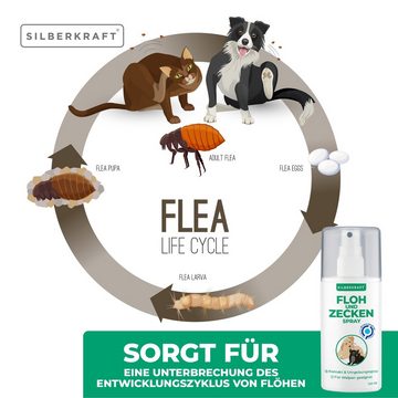 Silberkraft Insektenspray Floh- & Zeckenspray für Hunde und Katzen, 100 ml, 1-St.