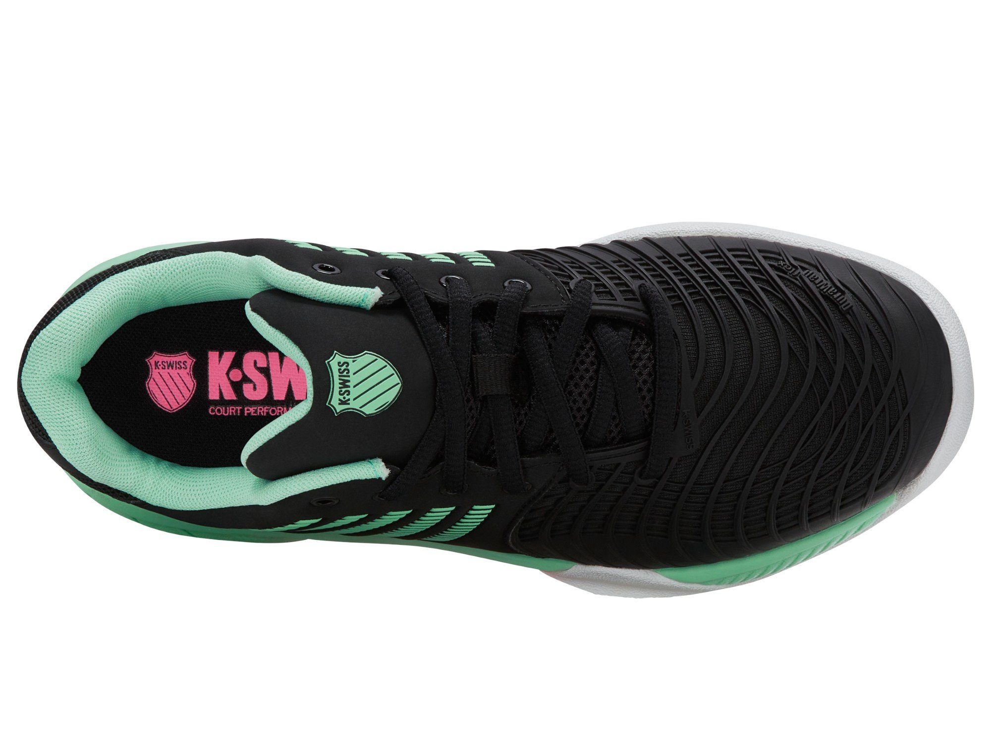 K-Swiss Performance Express Light 3 Indoor/Carpet/Teppich schwarz Damen Tennisschuh