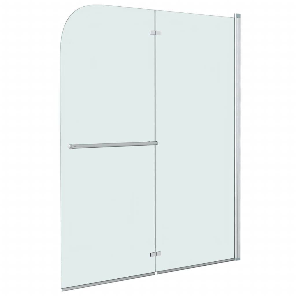 vidaXL Duschwand Faltbare Duschkabine 2 Paneele ESG 95 x 140 cm