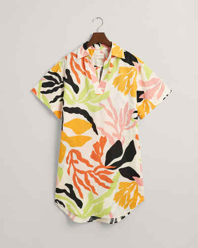 Gant Midikleid REL PALM PRINT SS LINEN CAFTAN