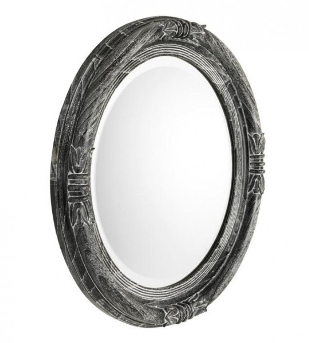 Casa Padrino Wandspiegel Luxus Designer - Durchmesser Luxus 80 cm Spiegel Wandspiegel