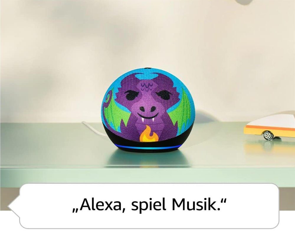 Amazon Echo Dot Kids Drachen-Design, Bluetooth-Lautsprecher mit Alexa Bluetooth-Lautsprecher
