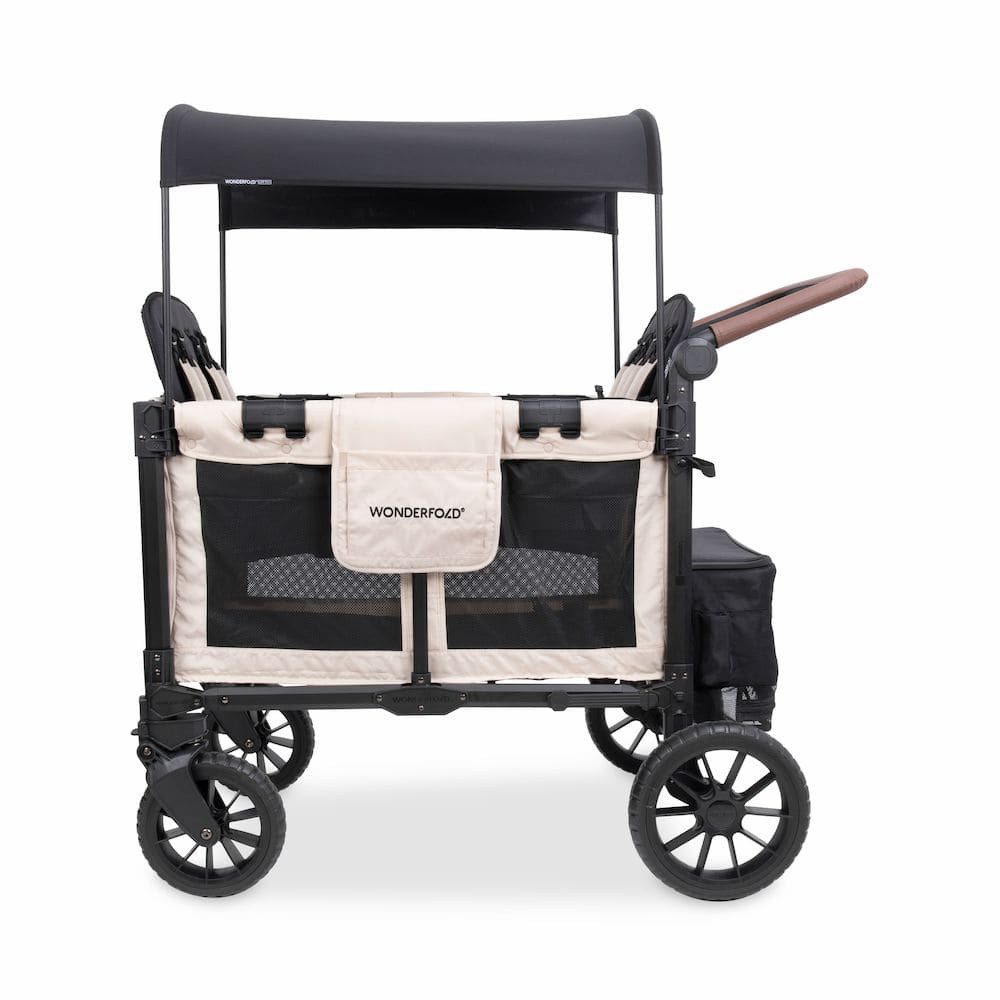 Wonderfold Bollerwagen W4 Luxe Pro Kinderwagen für 4 Kinder / Bollerwagen /2 Pakete – Bild 3 von 5