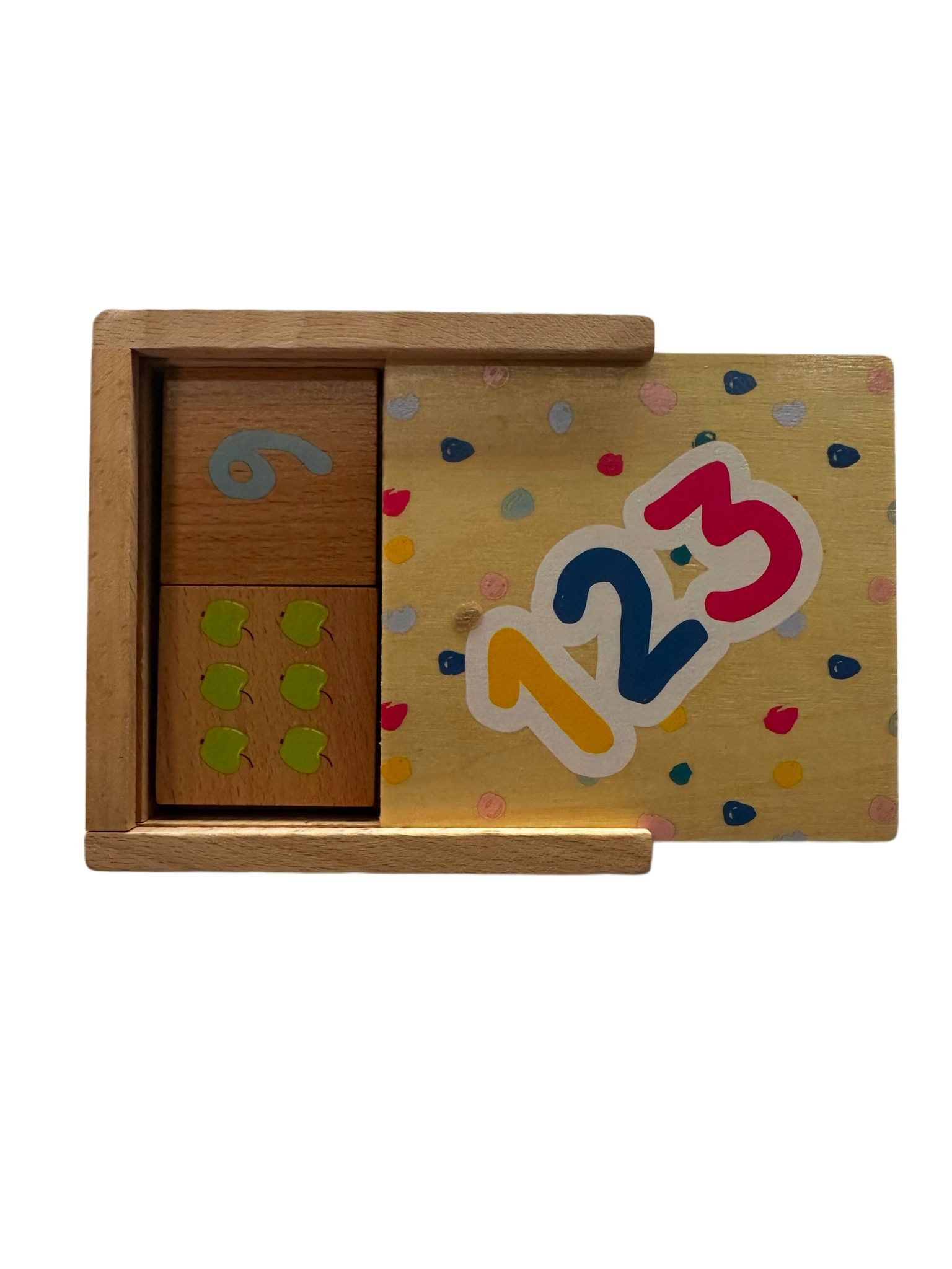 Playland Навчальні іграшки Holz Lernspiel Set – Zahlen, Domino (Set, 1-St., Geschenk-Set), Lernspiele aus Holz: Zahlen, Uhrzeit & Tangram, ab 2/3 Jahren