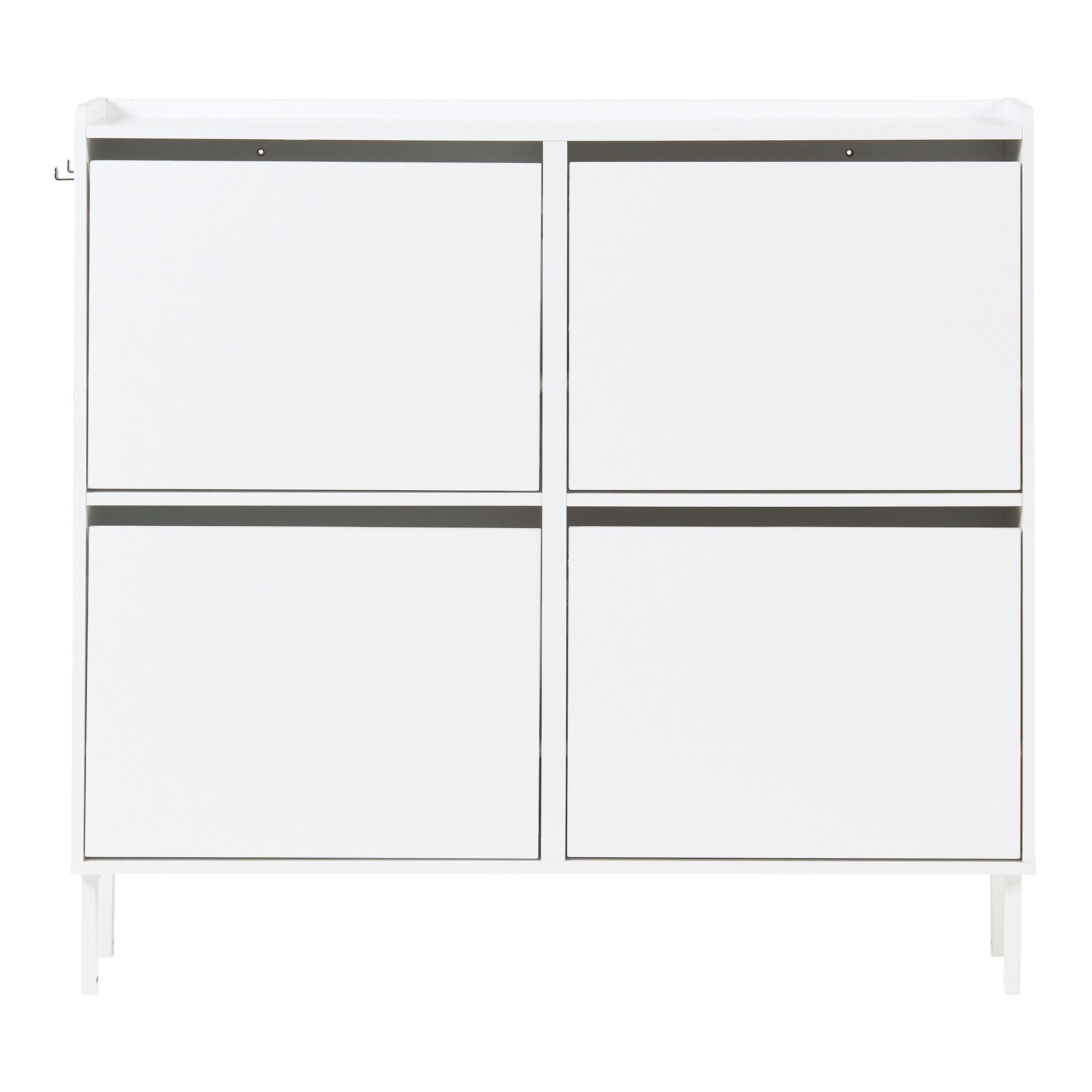 en.casa Schuhschrank »Ylitornio« 91,5x100x19 cm mit günstig online kaufen