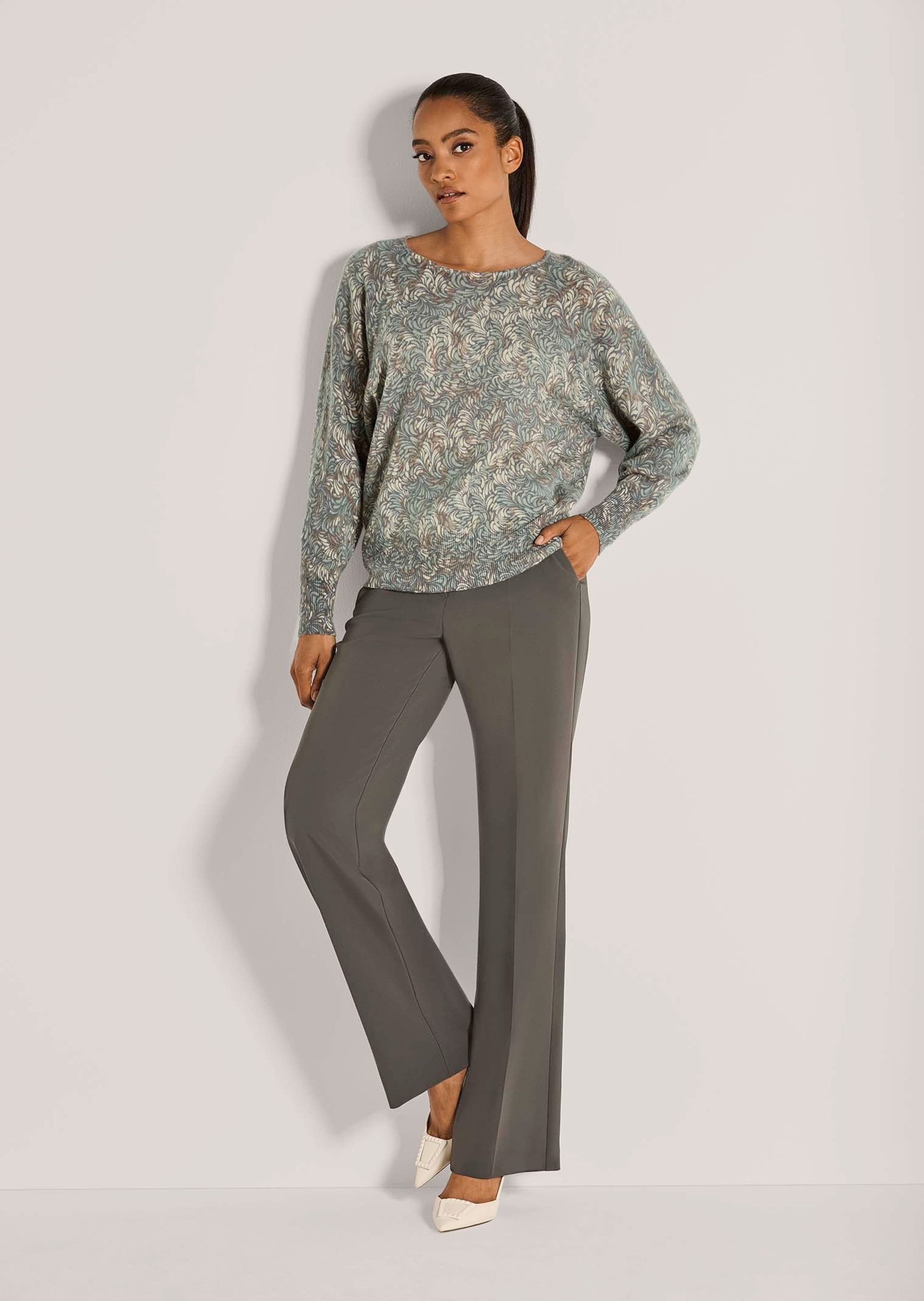 MADELEINE Strickpullover Stilvoller Strickpullover mit Fledermausärmeln Ele günstig online kaufen