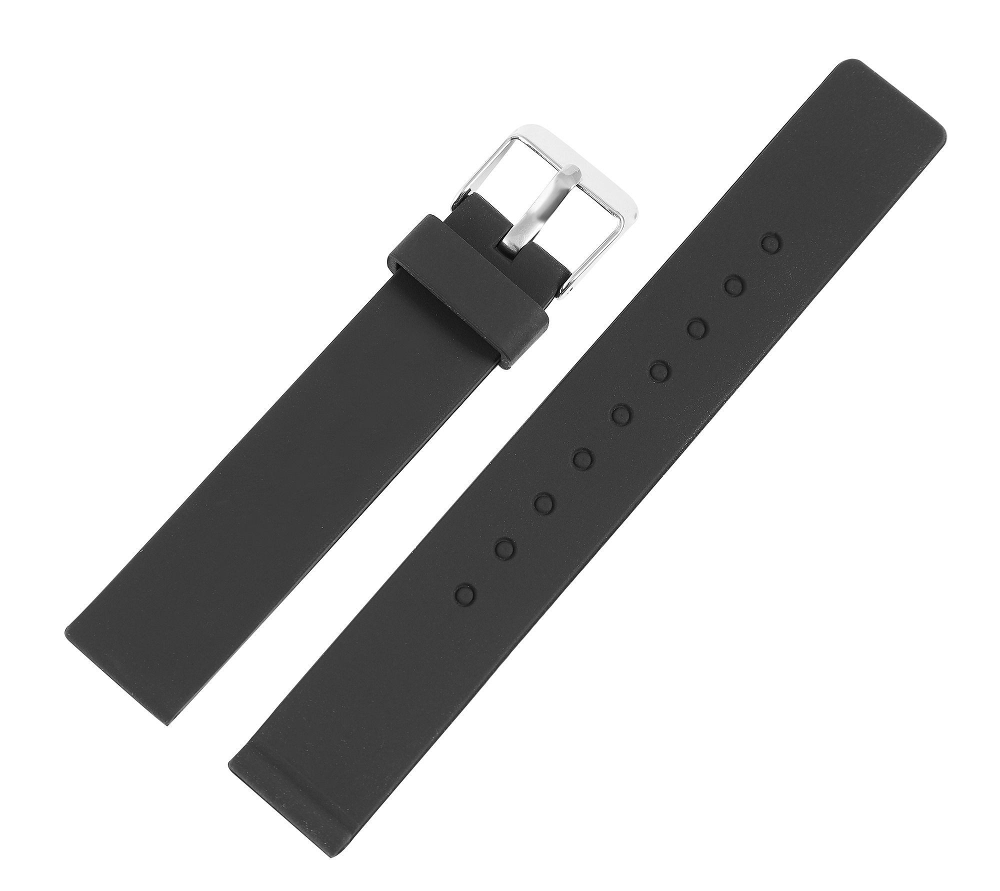 STEINMEISTER Uhrenarmband 8400086 Silikon, schwarz, Dornschließe, 16 - 22 m günstig online kaufen