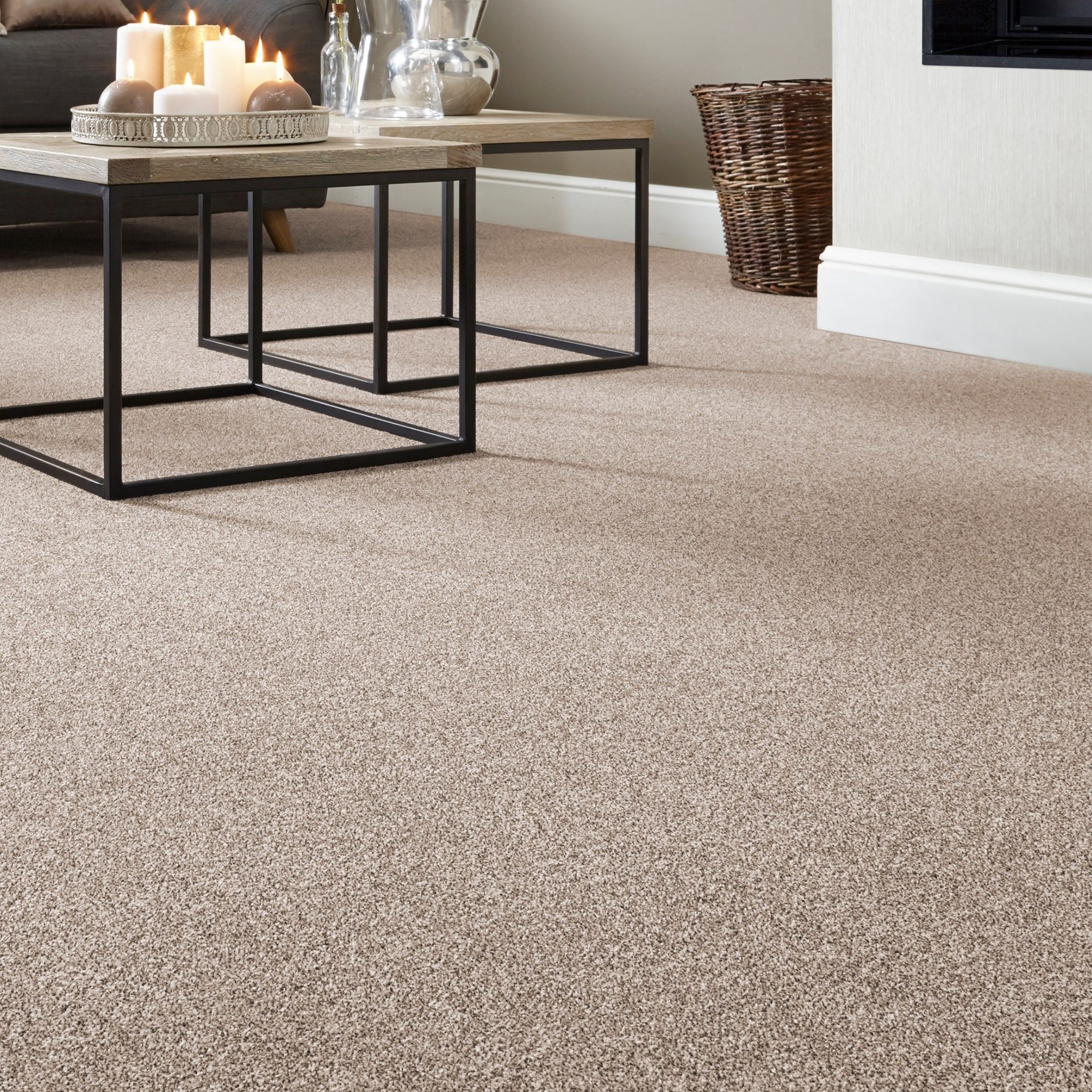 Teppichboden Velours Fiona, Gesamthöhe 4,5 mm, Made in Belgium