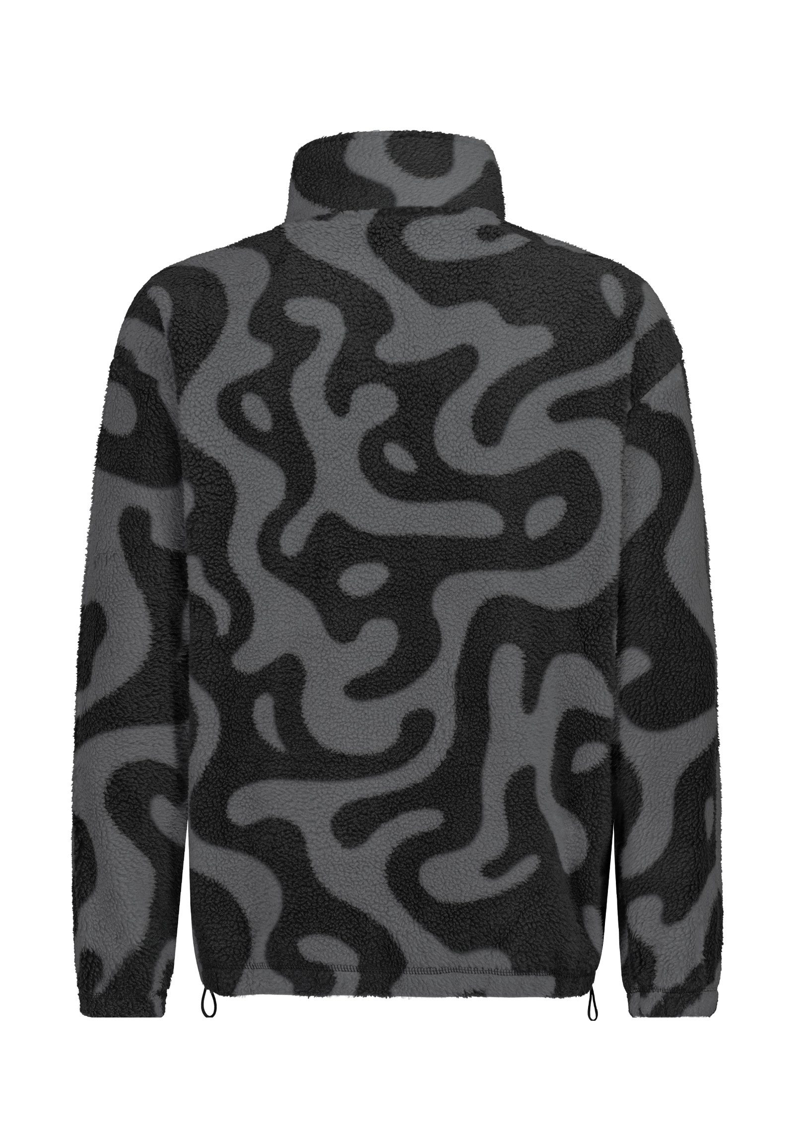 SUBLEVEL Fleecejacke Herren Kuschel-Fleecejacke mit Alloverprint