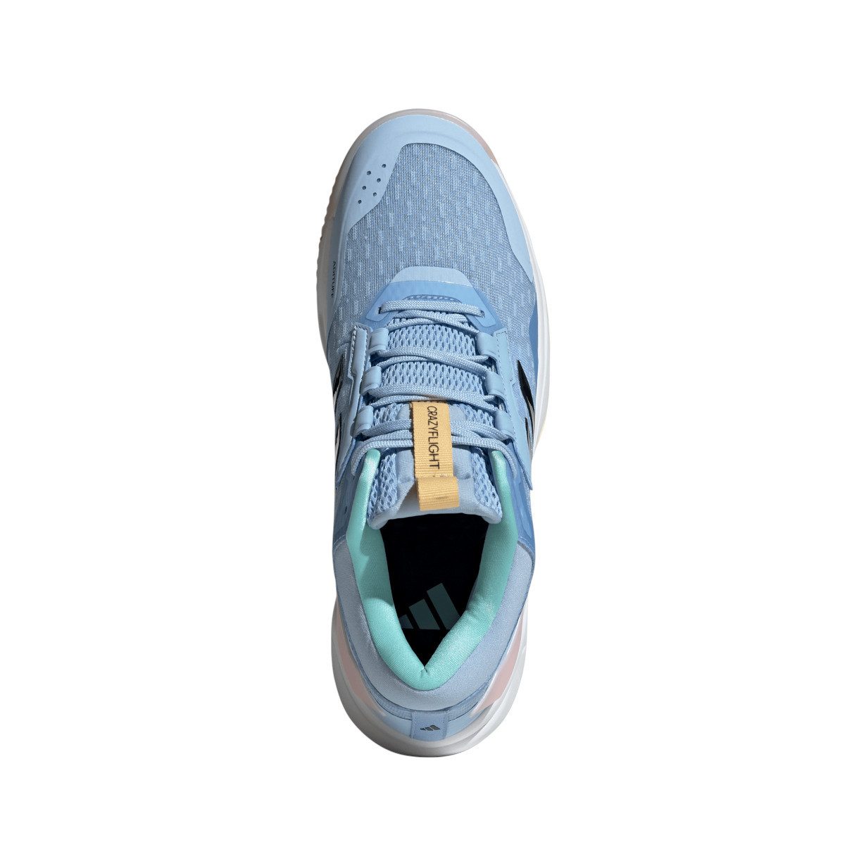adidas Performance Hallen-Indoorschuhe CrazyFlight 6 Mid blau/bunt Damen Badmintonschuh