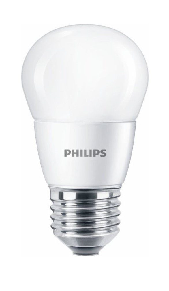 Philips LED-Leuchtmittel Philips LED E27 P48 Tropfenform 7W = 60W 830lm Kaltweiß 4000K, E27, Katlweiß