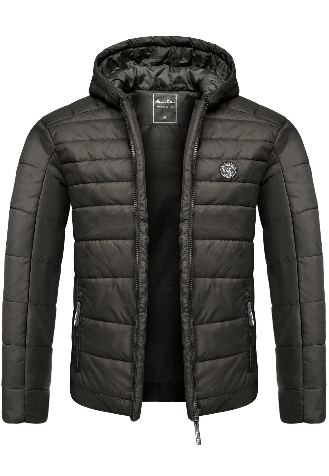 Amaci&Sons Steppjacke Steppjacke TOWSON Herren Outdoor Basic Patch Jacke günstig online kaufen