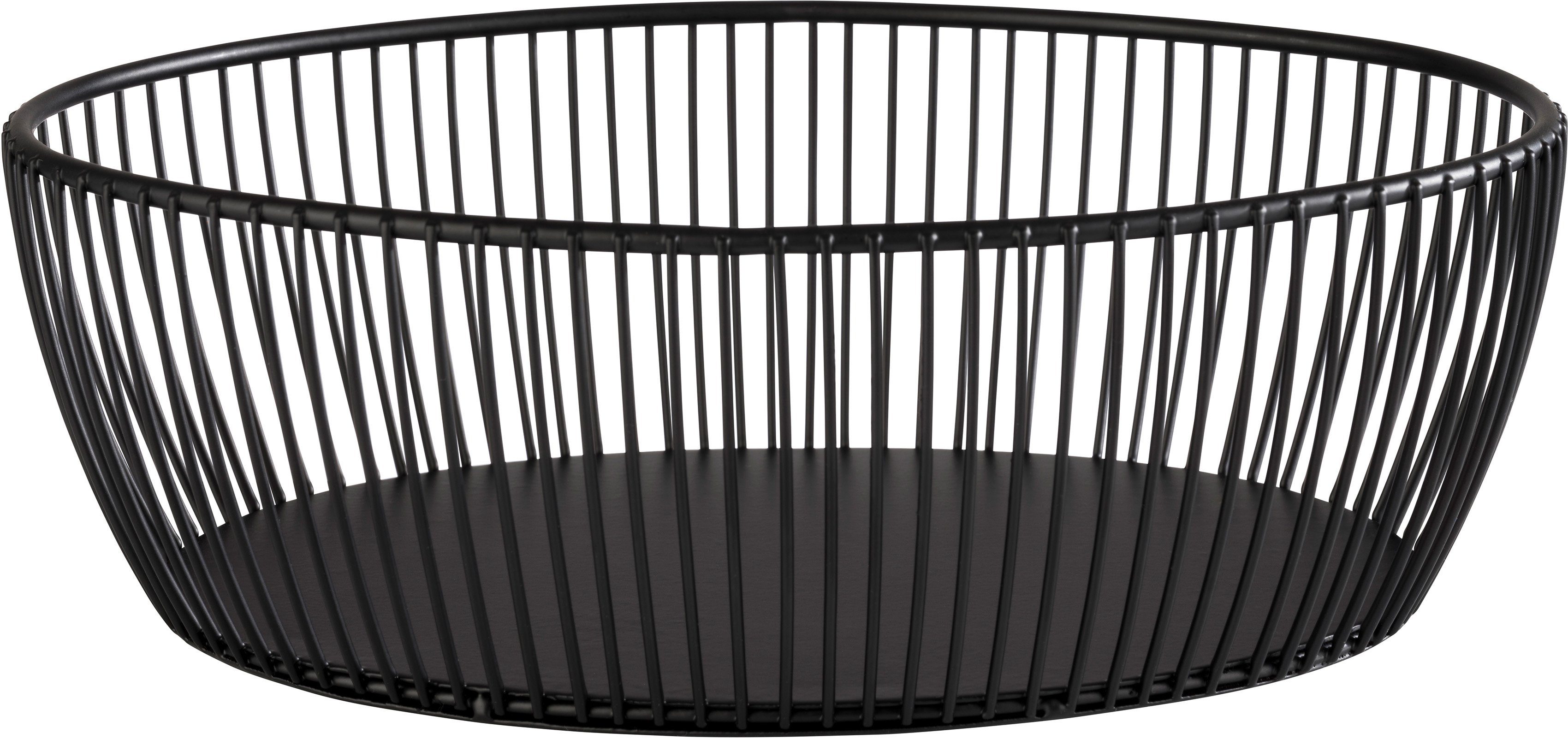 APS Brotkorb SVART, Metall, (1-tlg), stapelbar & spülmaschinengeeignet