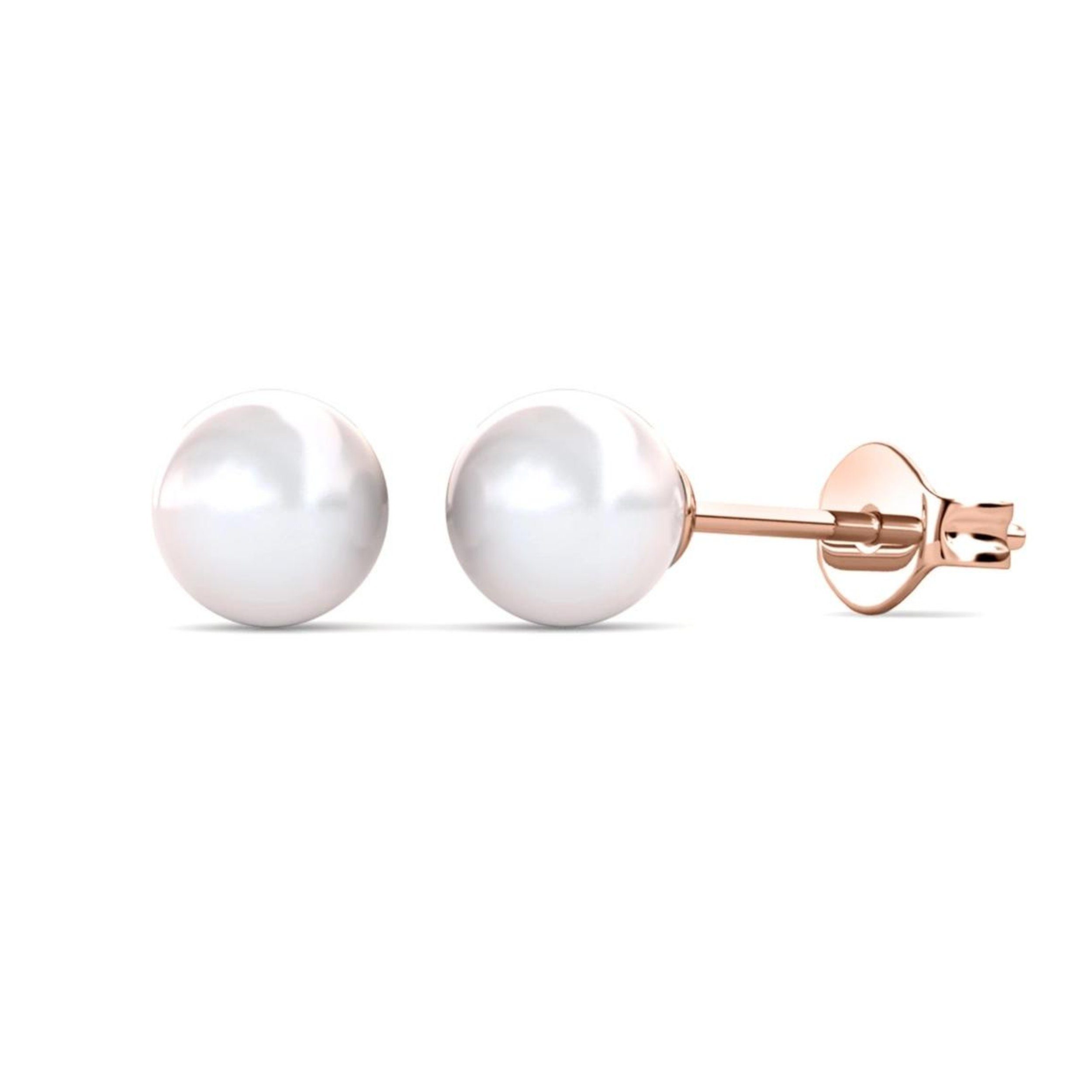 Ella Eisvogel Schmuckset Perlmutt Duo - Roségold & Perle, 18 Karat
