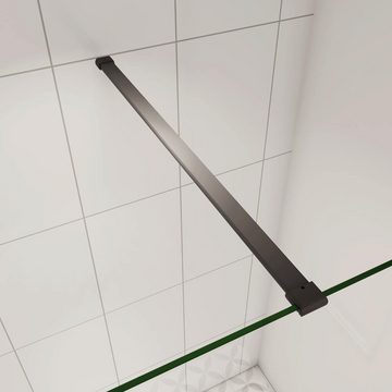 duschspa Duschwand 200cm 8mm ESG Walk in Dusche Trennwand Glaswand Glaswand, Einscheibensicherheitsglas, Sicherheitsglas, (Set), Glas