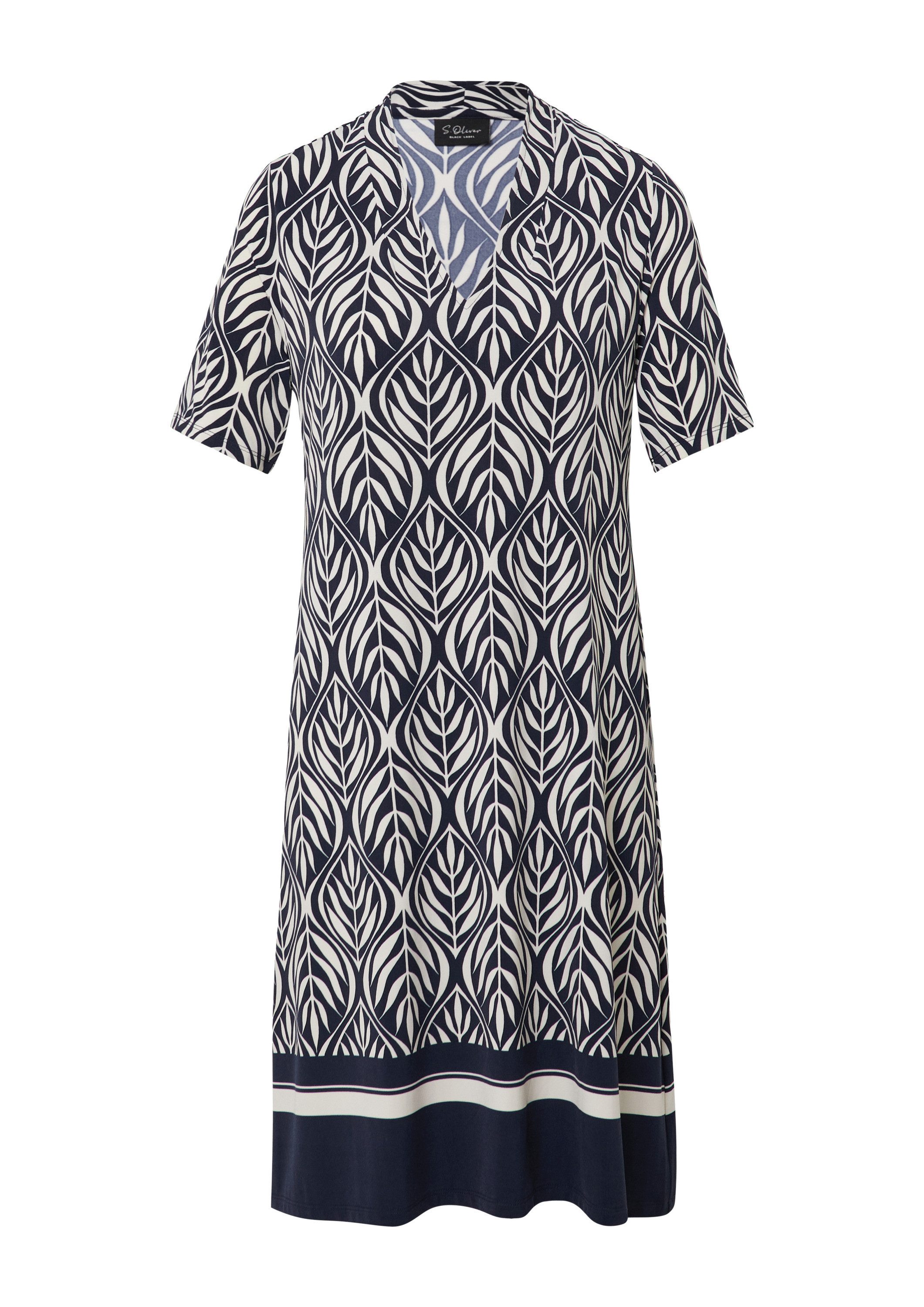 s.Oliver Midikleid Kleid Kurzes Jerseykleid mit V-Ausschnitt günstig online kaufen