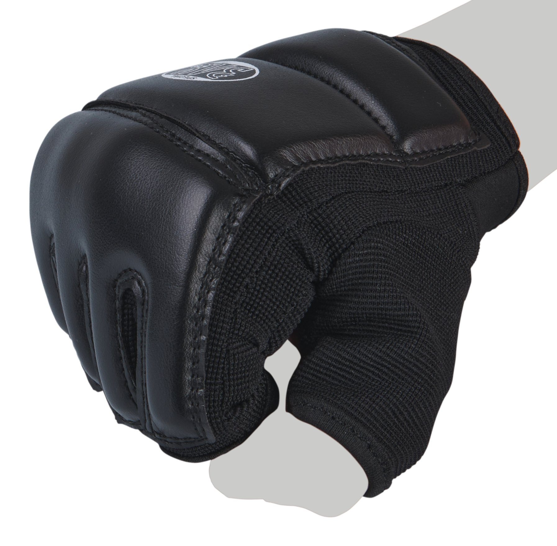 BAY-Sports Sandsackhandschuhe Touch Boxhandschuhe und Sandsack schwarz, XXL Handschutz Erwachsene Kinder - XXS Boxsack