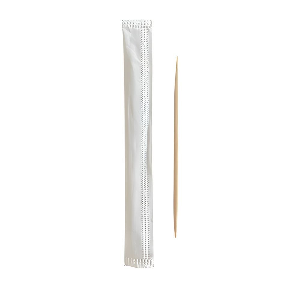 PAPSTAR Zahnstocherspender Zahnstocher, Holz gehüllt pure rund 6,5 cm 1000 Stk
