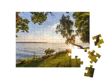 puzzleYOU Puzzle Sonnenuntergang über dem Michigansee, 48 Puzzleteile, puzzleYOU-Kollektionen Große Seen