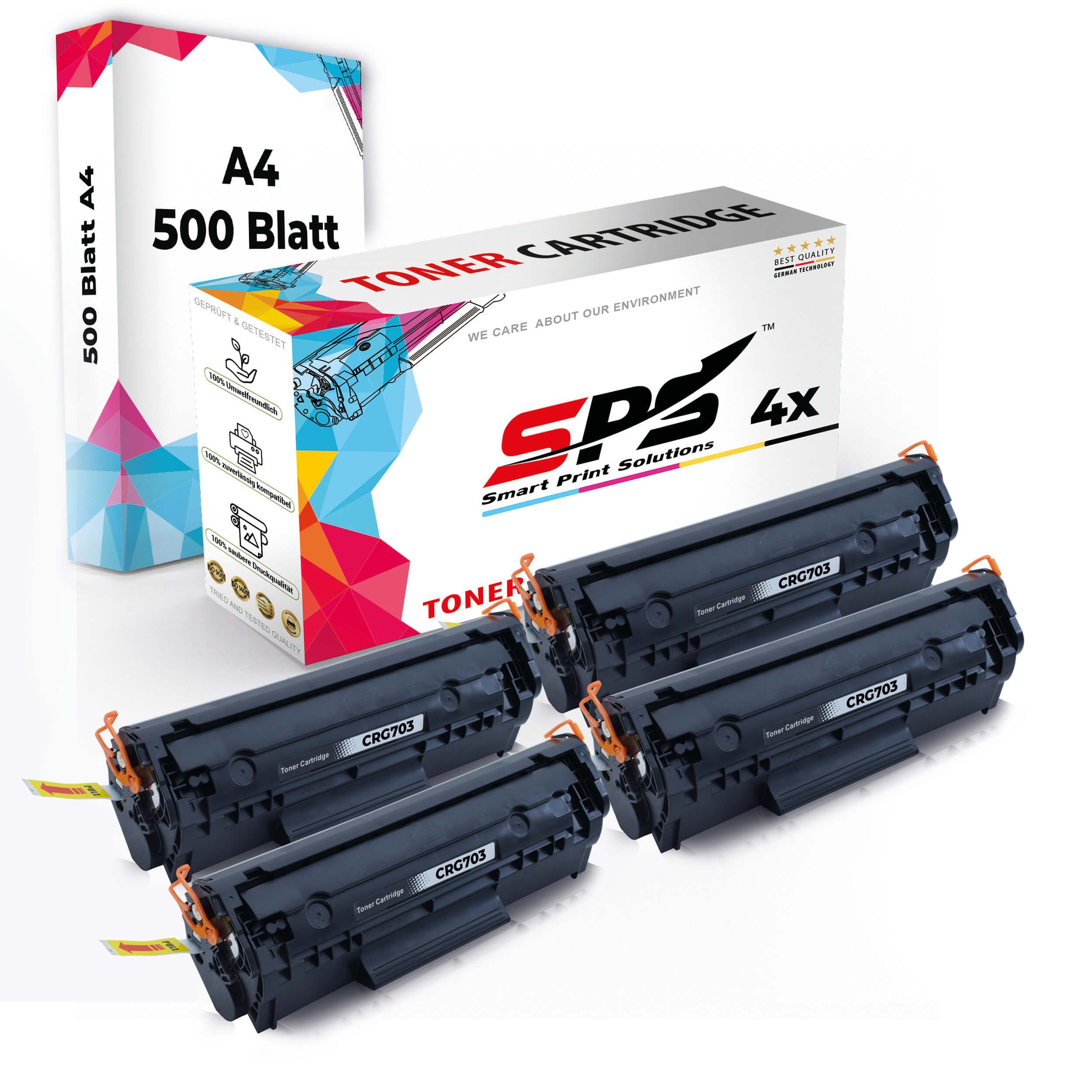 SPS Tonerkartusche Druckerpapier A4 + 4x Multipack Set Kompatibel für Canon I-Sensys, (5er Pack)