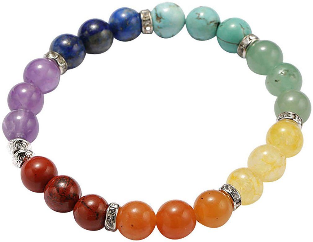 Firetti Schmuckset Multipack Schmuck Geschenk Armband Daumenstein Chakra Edelsteine (Set, 2-tlg., mit Daumenstein), Made in Germany - mit Edelsteinen