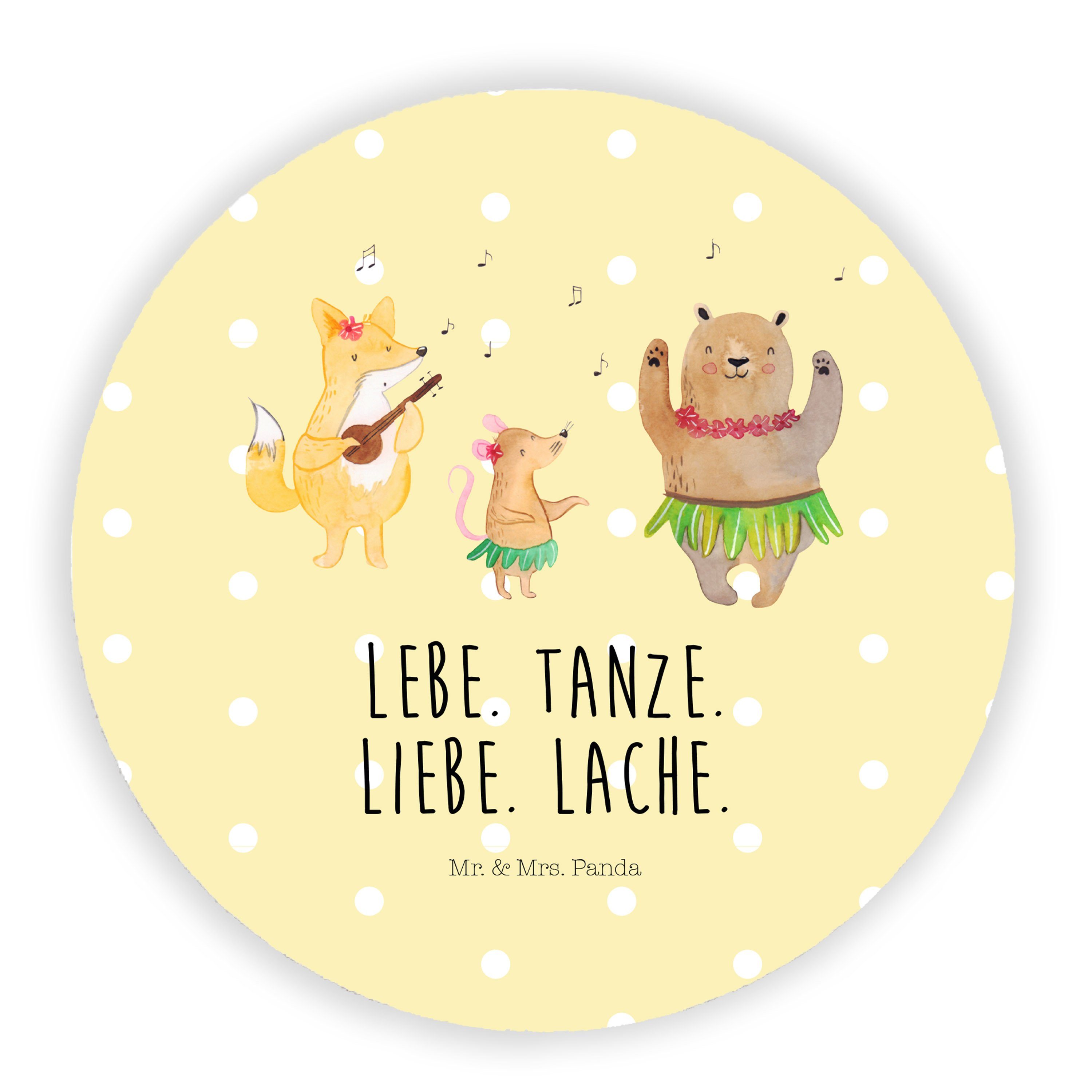 Mr. & Mrs. Panda »Waldtiere Aloha Gelb Pastell Geschenk