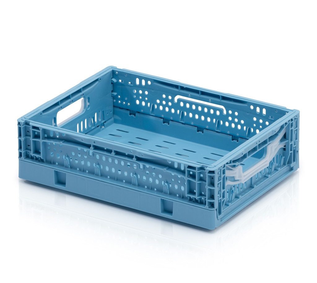 1a-Topstore Klappbox "FOLDY" in 4 trendigen Designfarben, gelocht