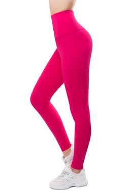 Bongual Highwaist Leggings Baumwollmix mit breitem Bündchen