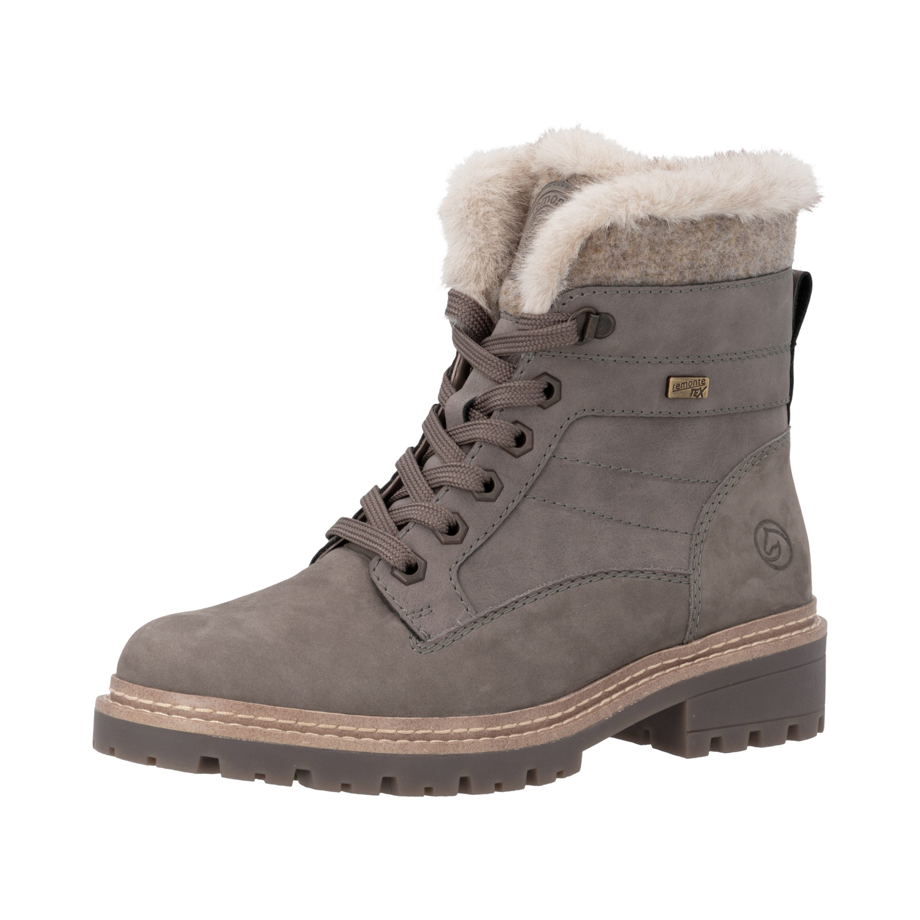 Remonte Winterboots Schnürboots mit wasserabweisender TEX-Membrane, Schurwollfutter