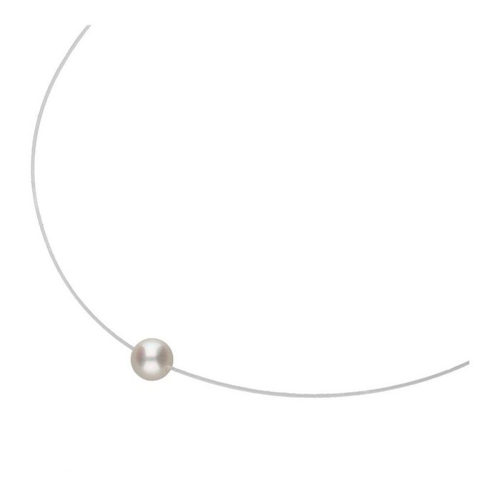 Smart Jewel Collier schwebende Perle Silber 925