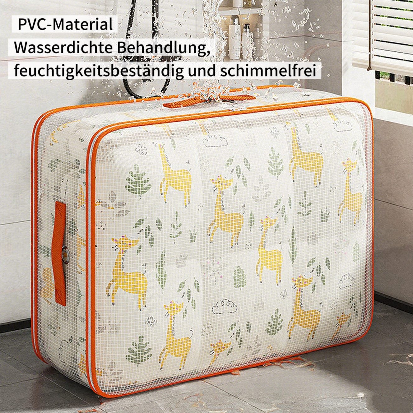 HoyoLee Handels GmbH Aufbewahrungstasche 2 Aufbewahrungstaschen Decken Daunenjacken Staubund Wasserfestigkeit – Bild 2 von 5