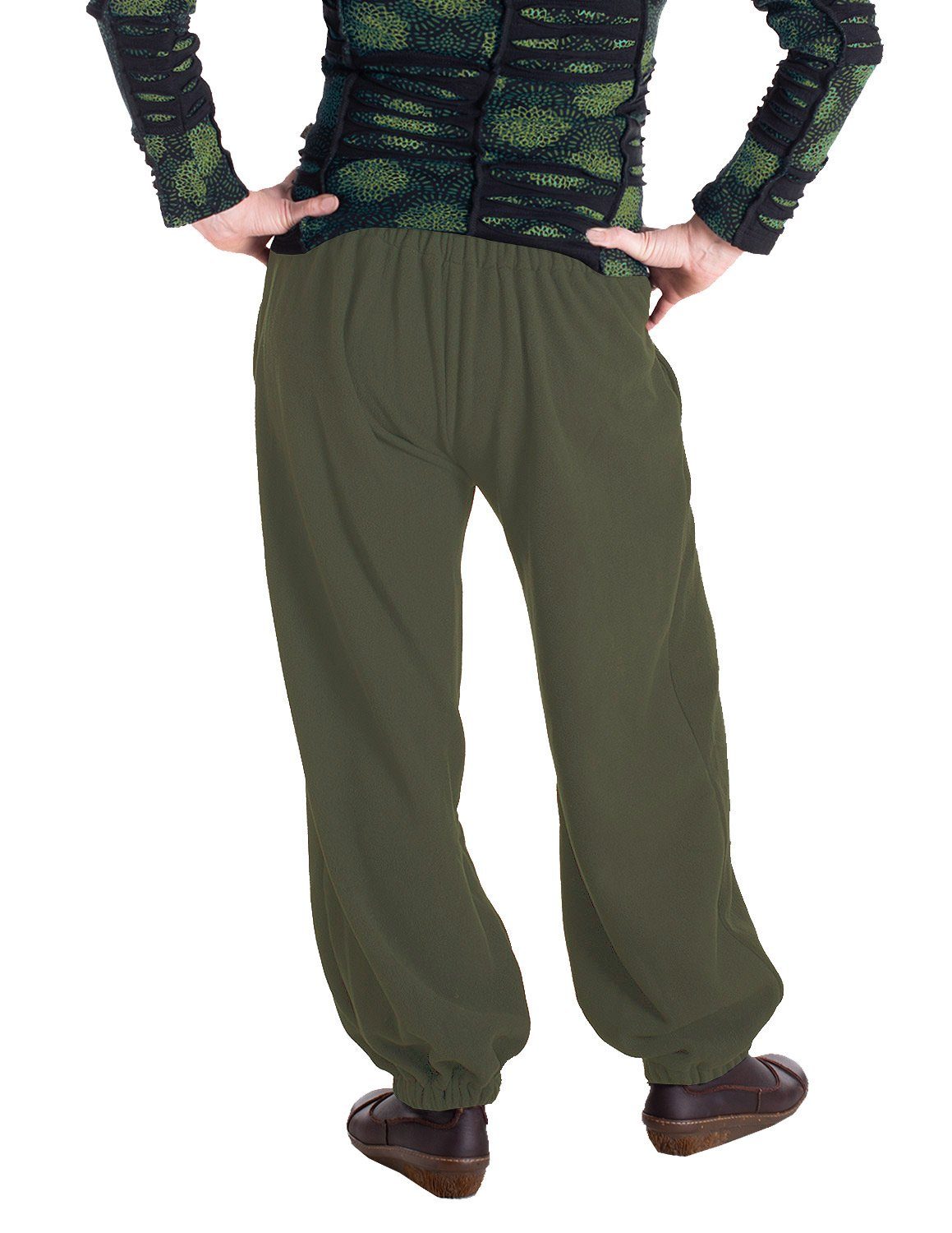 Vishes Fleecehose Warme Damen Hose Winterhose Haremshose Fleecehose Thermohose Yogahose, Pluderhose