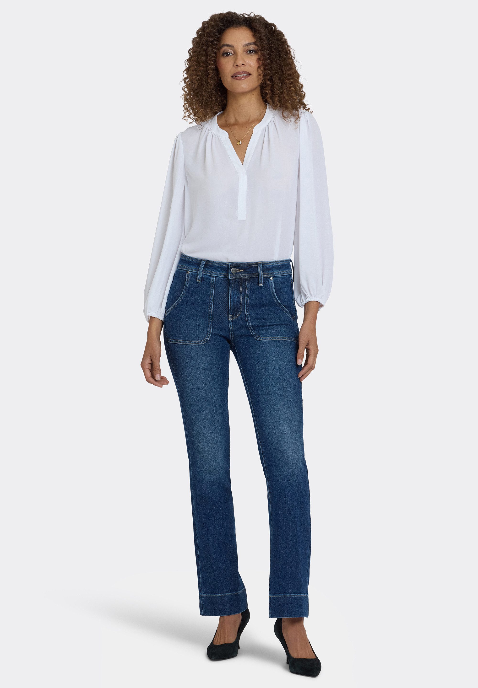 NYDJ Bootcut-Jeans Barbara Bootcut Schlankmachende Passform