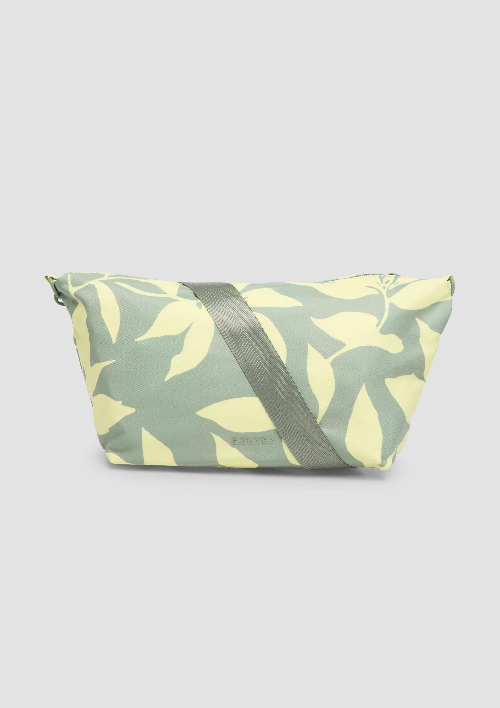 s.Oliver Umhängetasche Tasche, Crossbody-Bag aus Nylon mit floralem Artwork